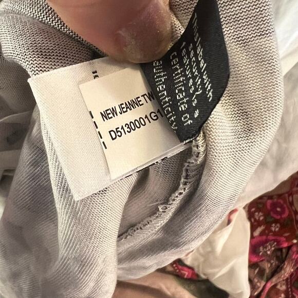 DVF New Jeanne Two Wrap Chain Jersey Silk Long Sleeve Dress Sz 10 - Picture 6 of 10